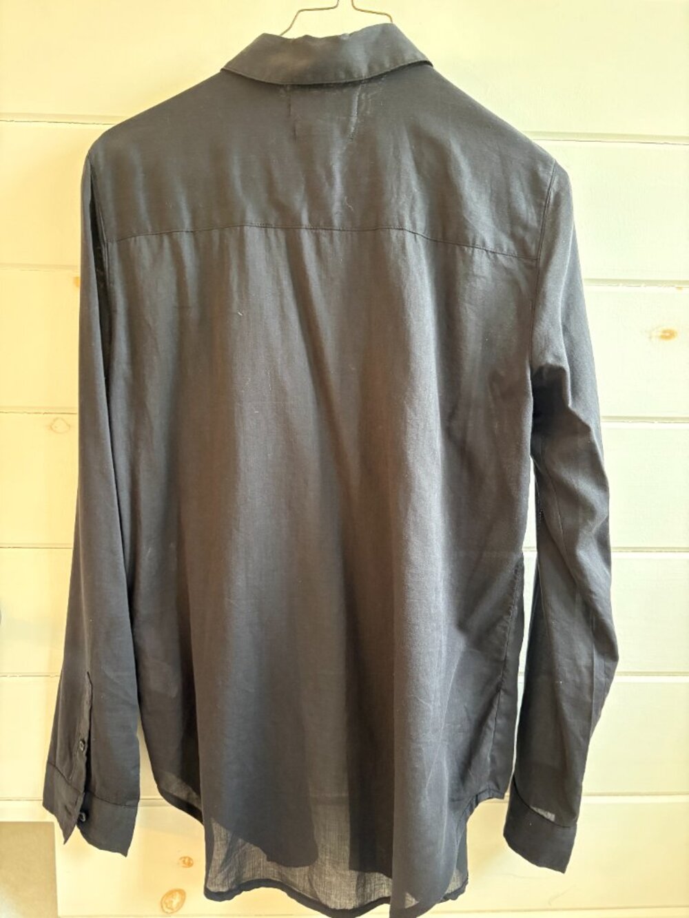 Treasure & Bond Black Button Down Shirt Small Lightweight Blouse - Picture 2 of 3